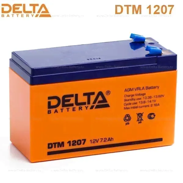 Аккумуляторная батарея Delta DTM 1207 (12V / 7.2Ah)
