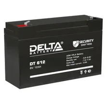 Аккумулятор для ИБП Delta Battery DT, 100х50х151 мм (ВхШхГ), Необслуживаемый свинцово-кислотный, 6V/12 Ач, цвет: чёрный, (DT 612)
