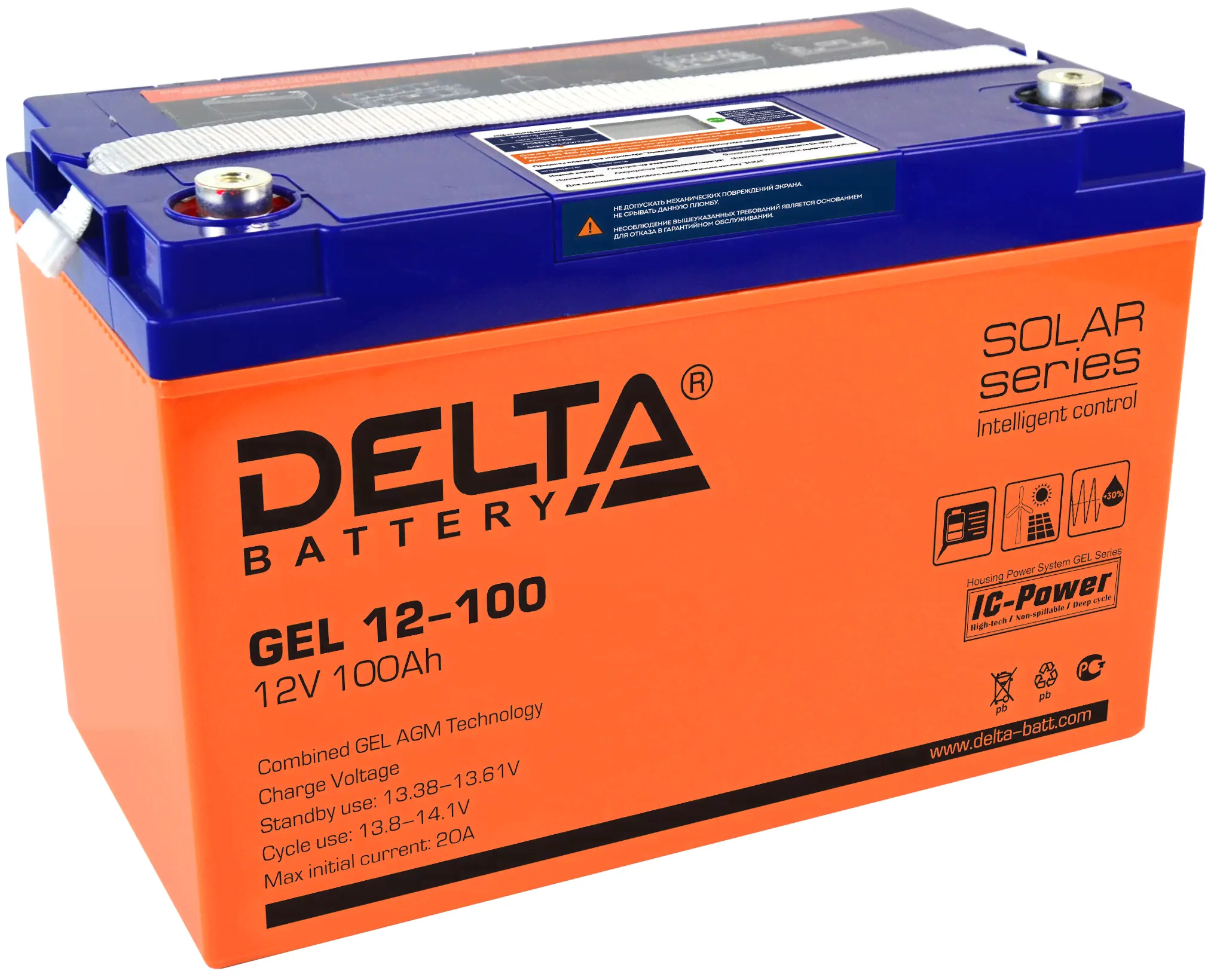 Аккумуляторная батарея Delta GEL 12-100 (Код товара: 1000-1596)