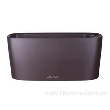 Кашпо (пластик) Lechuza Delta 20 Complete (espresso), 40x15xH18см