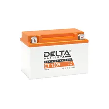 Мото Аккумулятор Delta CT1209 12V 9Ah 135A L+ в Москве