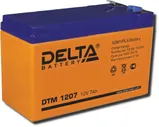 Delta DTM 1207, аккумулятор 12 В, 7 Ач