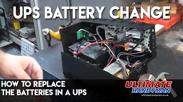 How to replace the batteries in a UPS | replace batteries in uninterruptible power supply