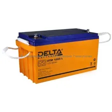 Аккумулятор DELTA 12В 65Ач (DTM 1265 L)