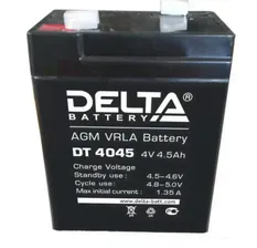 DELTA DT 4045 АКБ 4.5 Ач (4В) аккумуляторная батарея для сигнализации ИБП UPS в Москве