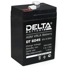 Аккумулятор 06V 4.5Ah Delta DT 6045 70x47x107