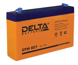 Аккумулятор Delta DTM 607 (6 вольт 7 ампер)