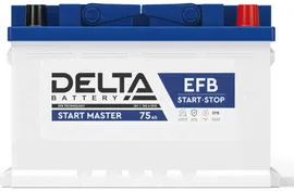 Аккумулятор DELTA EFB Start Master 75 Ач обр.п. (0)