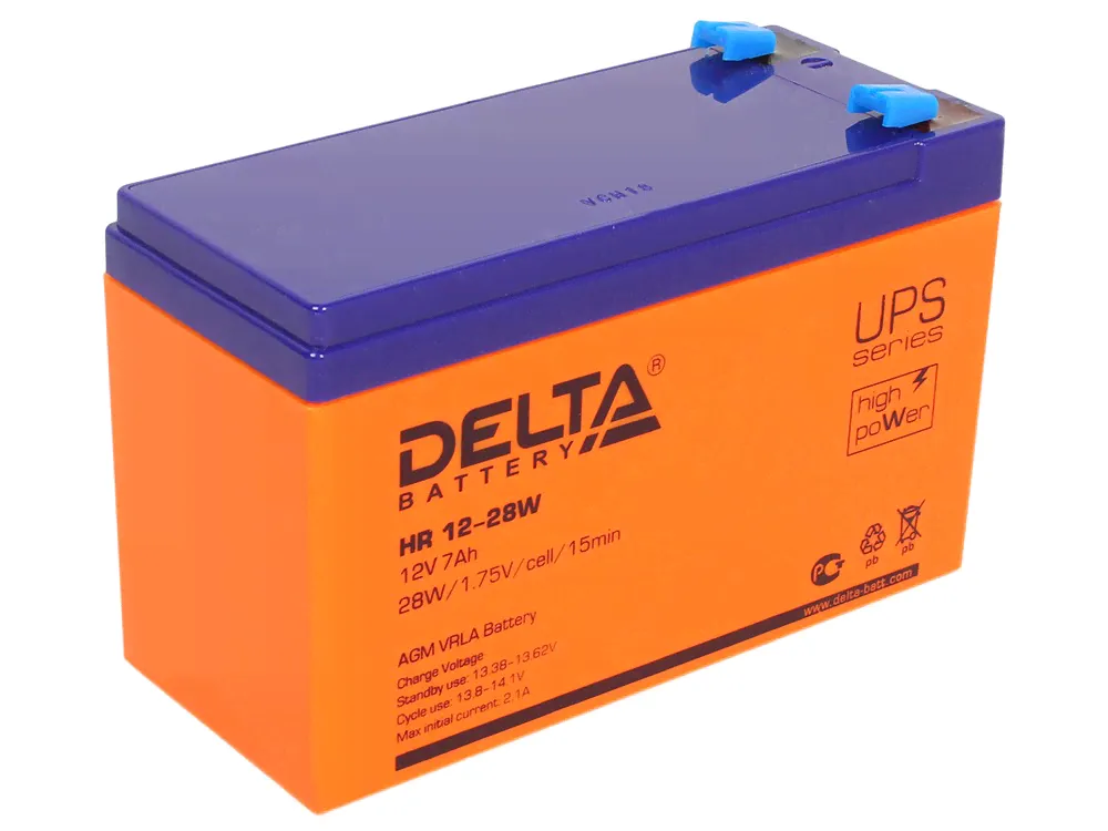 Аккумулятор DELTA HR 12-28W 7Ач-0